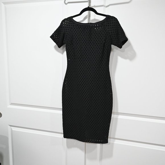 Bec & Bridge Size 6 Black Sheath Dress Black Into the Mystic Midi | Size 6 - Picture 4 of 9